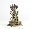210 gm Sitting Vishnu Panchloha Idol | 8 CM Height | Handmade Traditional Lord Vishnu Religious Statue