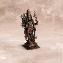 Standing Shiva Idol in Pure Copper, 375gm