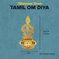 Brass Murugan Vel Pooja Diya | Handcrafted Golden Finish