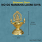 Brass Lakshmi Deepam | Gold Polish Oil Lamp with Goddess Lakshmi Design