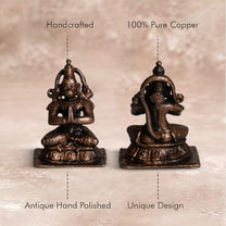 Sitting Hanuman Idol 120gm, Pure Copper
