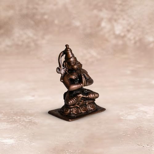 Sitting Hanuman Idol 120gm, Pure Copper