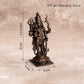 Standing Shiva Idol in Pure Copper, 375gm