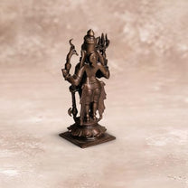 Standing Shiva Idol in Pure Copper, 375gm