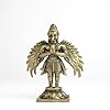 Standing Garuda Panchloha Idol | Size 8 × 3.5 × 3 cm | Approx 170 gm | Handcrafted Traditional Hindu Religious Statue