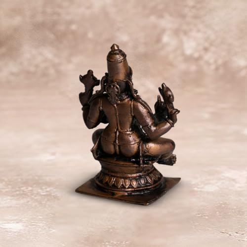 Sitting Vishnu Idol 280gm, Pure Copper