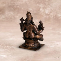 Sitting Vishnu Idol 280gm, Pure Copper