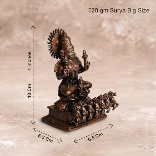 Surya Big Size Idol in Pure Copper, 520gm