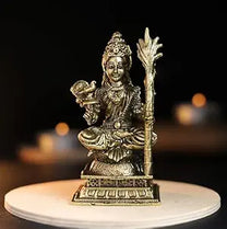 240 gm Rajarajeshwari Panchloha Idol | 3 Inches Height | Handmade Traditional Goddess Rajarajeshwari Religious Statue