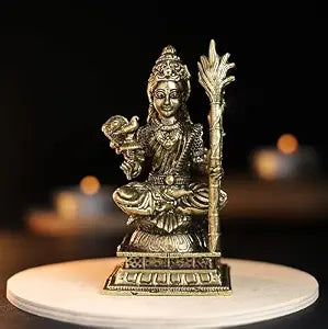 240 gm Rajarajeshwari Panchloha Idol | 3 Inches Height | Handmade Traditional Goddess Rajarajeshwari Religious Statue
