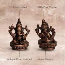 Ganesh Idol 200gm, Pure Copper
