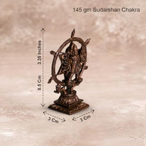 Sudarshan Chakra Idol 145gm, Pure Copper