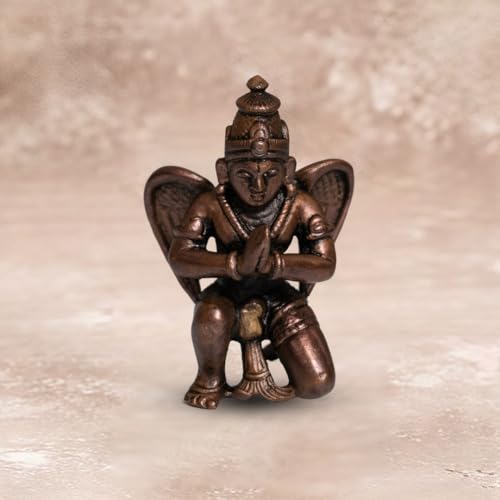 Leg Down Garuda Idol in Pure Copper, 330gm