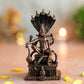Nataraja Shiva Statue | Brass Finish Mahadev Idol Sitting on Snake with Sheshnaag
