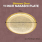 Engraved Brass Puja Thali | Designer Floral Carving Gold Polish Thali for Aarti