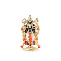 Gold-Plated Tirupati Balaji Stone Idol | 8 CM