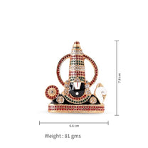 Gold-Plated Tirupati Balaji Stone Idol | 7.8 CM