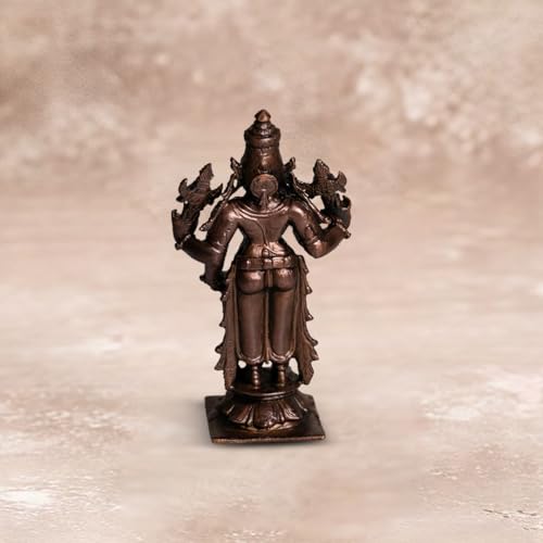 Vishnu Idol 220gm, Pure Copper