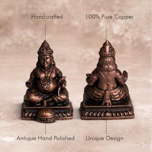 Kubera Idol 320gm, Pure Copper
