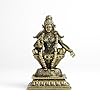 260 gm Ayyappa Panchloha Idol 8 cm Height | Solid Panchaloha God Statue