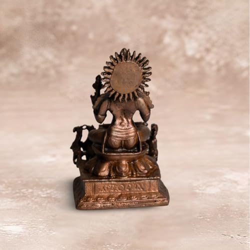 Surya Big Size Idol in Pure Copper, 520gm