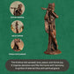 Lord Krishna Statue | Brass Finish Murti of Krishna Playing Flute