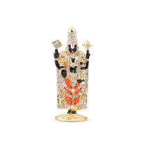 Gold-Plated Tirupati Balaji Stone Idol | 9 CM