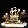 Oval Shiv Family Panchloha Idol | 2.6 Inches Height | 330 Gram Handmade Traditional Hindu Religious Statue