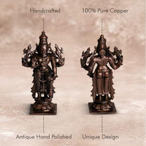 Vishnu Idol 220gm, Pure Copper