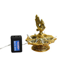 Peacock Diya | LED Bulb Light Electric Deepak | 5 Inches | 150g