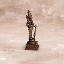 South Vishnu Idol 275gm, Pure Copper