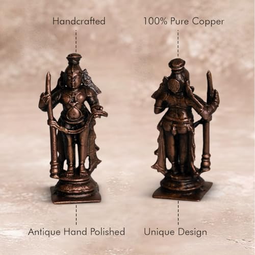Udupi Krishna Idol 130gm, Pure Copper, Medium Size