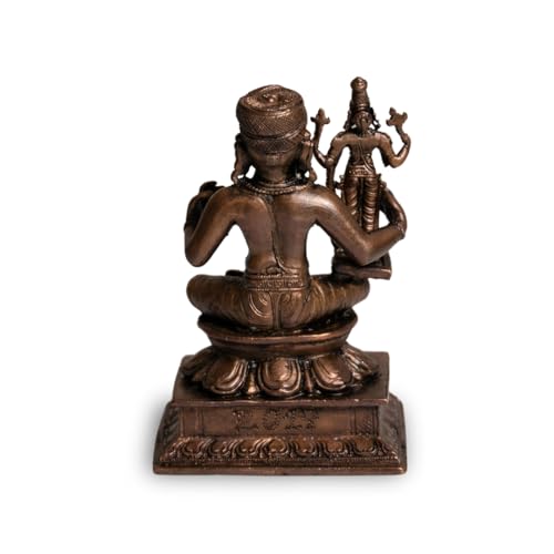 Ramanujacharya with Vishnu Idol in Pure Copper, 530gm