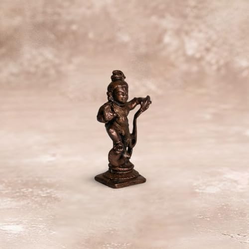 Kalinga Mardana Krishna Idol 40gm, Pure Copper