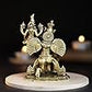 180 gm Lakshmi Narayan on Garuda panchloha | Size 8 × 6 × 5 cm | Handcrafted Traditional Hindu God Statue