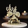 180 gm Lakshmi Narayan on Garuda panchloha | Size 8 × 6 × 5 cm | Handcrafted Traditional Hindu God Statue