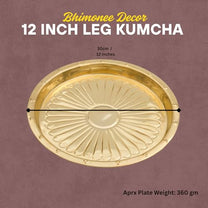Brass Puja Thali | Traditional Gold Polish Thali for Aarti, Mandir, and Rituals