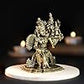 180 gm Lakshmi Narayan on Garuda panchloha | Size 8 × 6 × 5 cm | Handcrafted Traditional Hindu God Statue