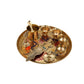 Brass Pooja Thali Set | Traditional Pooja Plate with Diya, Kalash, Cups & Accessories