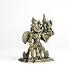 180 gm Lakshmi Narayan on Garuda panchloha | Size 8 × 6 × 5 cm | Handcrafted Traditional Hindu God Statue
