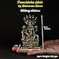 210 gm Sitting Vishnu Panchloha Idol | 8 CM Height | Handmade Traditional Lord Vishnu Religious Statue