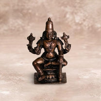 Sitting Vishnu Idol 280gm, Pure Copper