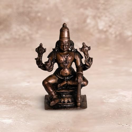 Sitting Vishnu Idol 280gm, Pure Copper