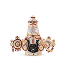 Gold-Plated Tirupati Balaji Stone Idol | 7.5 CM