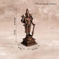 South Vishnu Idol 275gm, Pure Copper