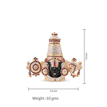 Gold-Plated Tirupati Balaji Stone Idol | 7.5 CM
