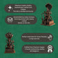 Copper Idol Nataraja Shiva Statue Sitting on Snake with Sheshnaag |
