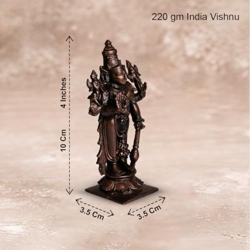 Vishnu Idol 220gm, Pure Copper