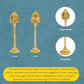 Brass Murugan Vel Stand | Traditional Kartikeya Spear Idol