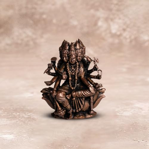 Gayatri Devi Idol in Pure Copper, 320gm